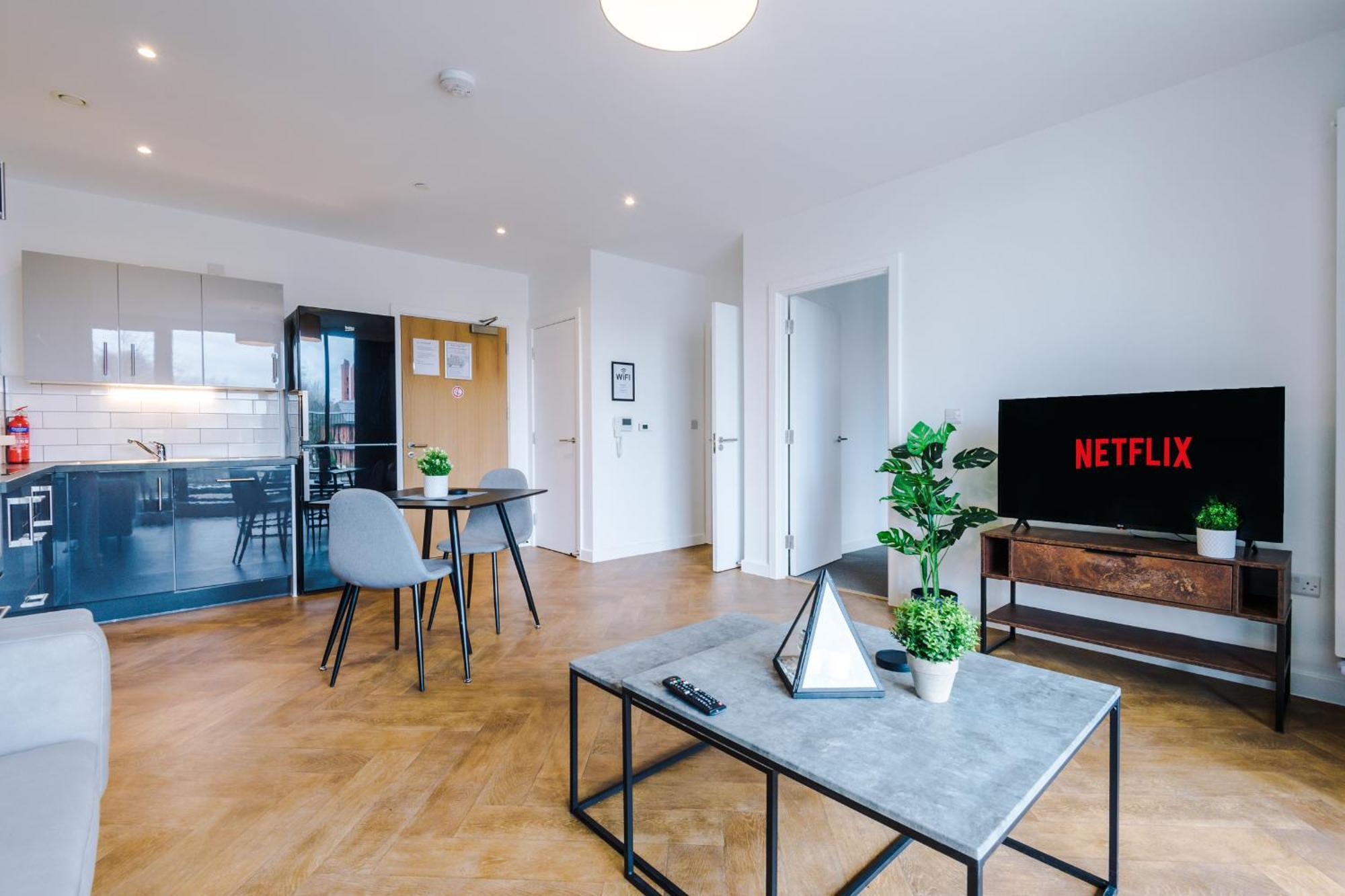Hilltop Serviced Apartments - Ancoats Manchester Ruang foto