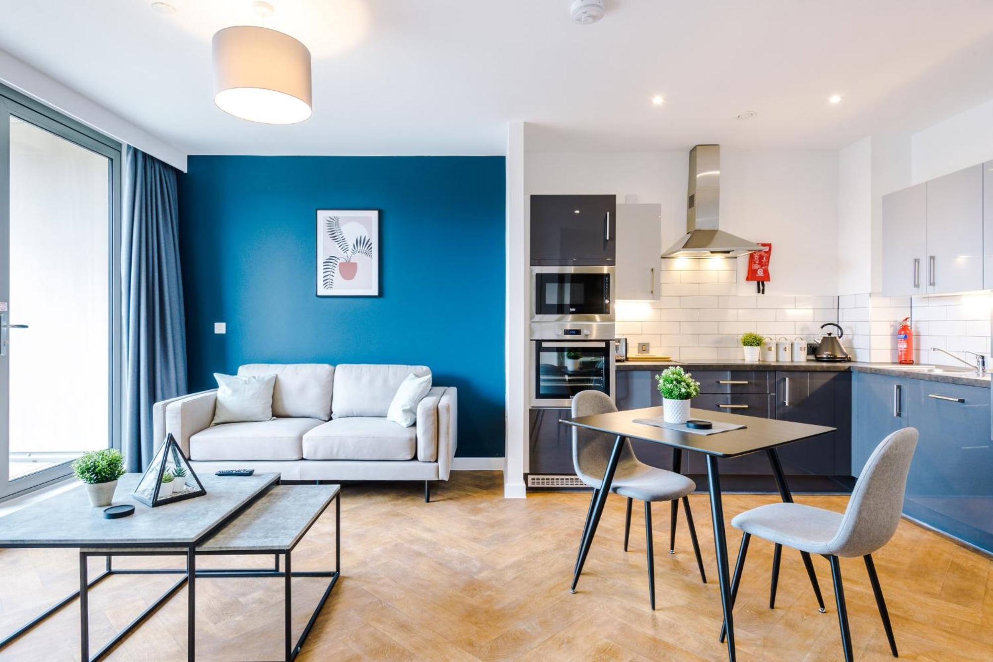Hilltop Serviced Apartments - Ancoats Manchester Ruang foto